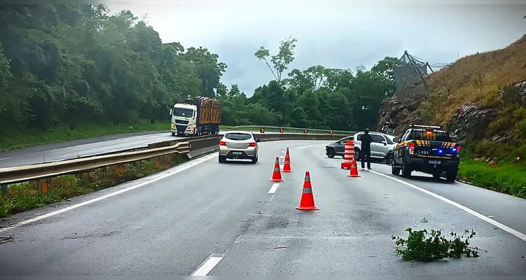 Condutora do Citroën Aircross colidiu contra a defensa metálica e atropelou Osmar.