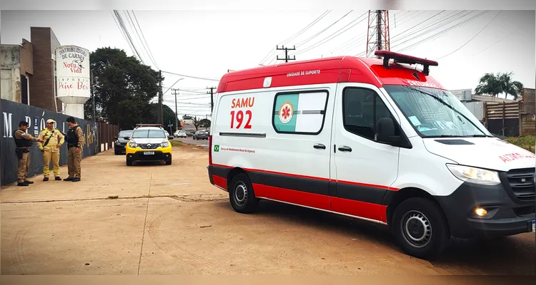 Agentes do Samu foram acionados para a ocorrência.