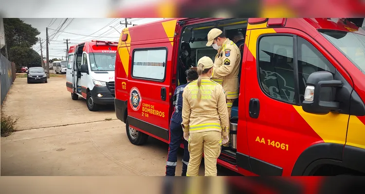 Bombeiros foram acionados para o local da situação.