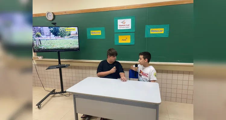 Confira o diversificado trabalho realizado pelos alunos em sala de aula com a videoaula da Brasilcap.