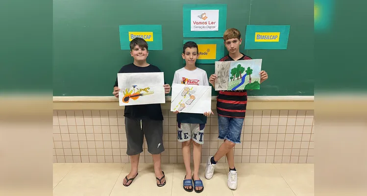 Confira o diversificado trabalho realizado pelos alunos em sala de aula com a videoaula da Brasilcap.