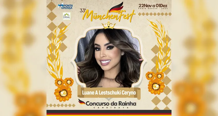 Está definido; conheça as candidatas a rainha da 33ª Münchenfest