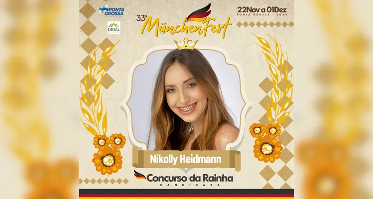 Está definido; conheça as candidatas a rainha da 33ª Münchenfest