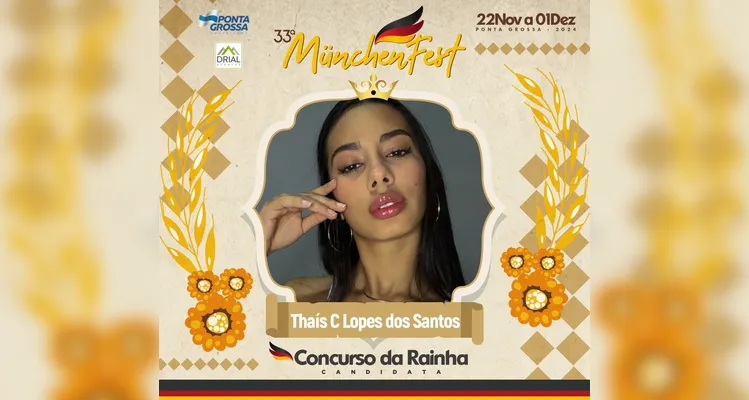 Está definido; conheça as candidatas a rainha da 33ª Münchenfest