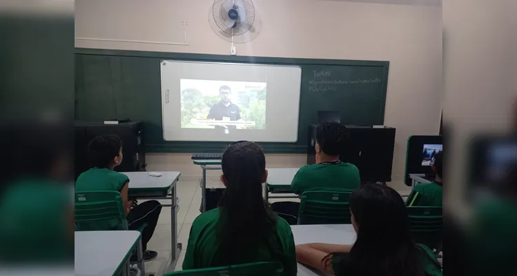 Confira os registros feitos em sala de aula.