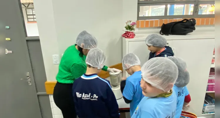 Como encerramento da proposta, a classe selecionou umas das receitas para fazer em sala de aula.