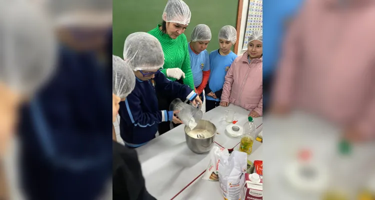 Como encerramento da proposta, a classe selecionou umas das receitas para fazer em sala de aula.