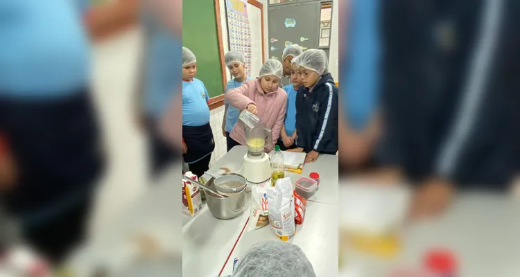 Como encerramento da proposta, a classe selecionou umas das receitas para fazer em sala de aula.