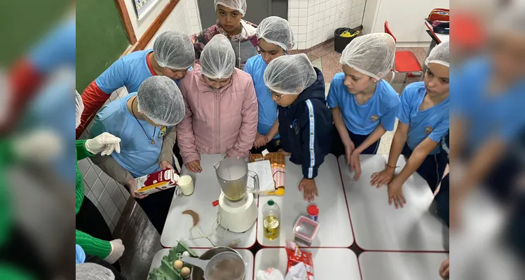 Como encerramento da proposta, a classe selecionou umas das receitas para fazer em sala de aula.