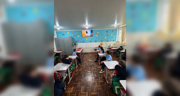 A videoaula do Vamos Ler e Tetra Pak mobilizou a classe para os estudos sobre o tema.