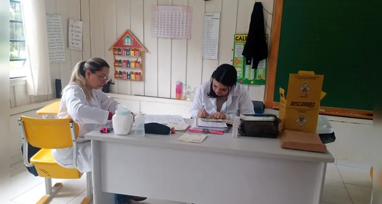 Trabalho ocorreu dentro e fora da sala de aula.