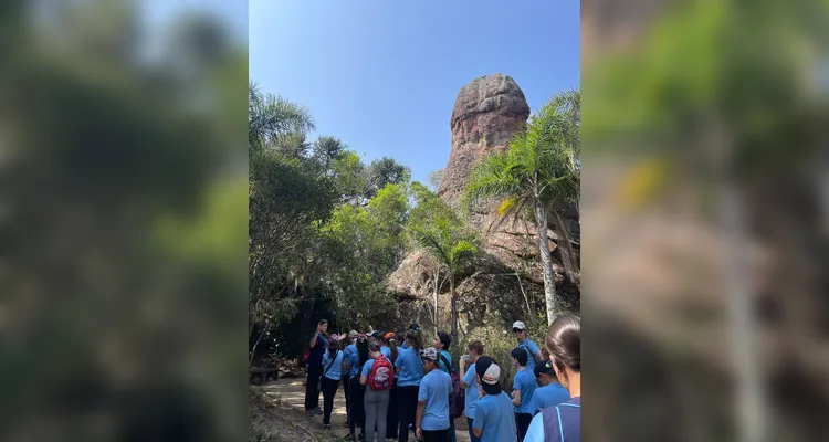 A dinâmica divertiu e encantou os alunos, uma vez que a maioria da classe não conhecia o parque.