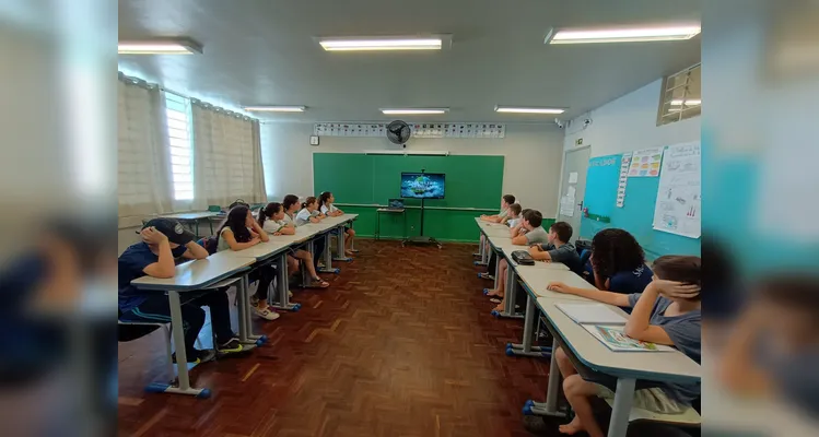 A videoaula do Vamos Ler e Brasilcap foi a base para as atividades da turma.