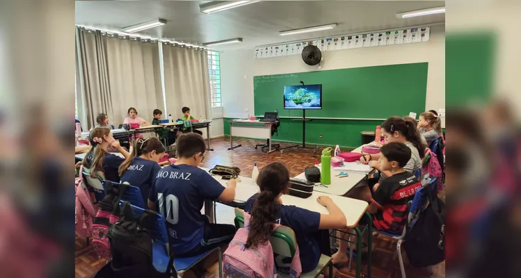 O conteúdo do Vamos Ler foi base importante para os estudos da classe.