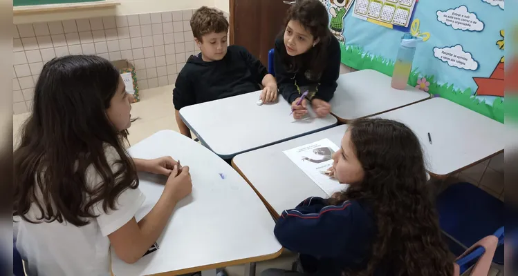 Veja os registros do amplo trabalho em sala de aula.