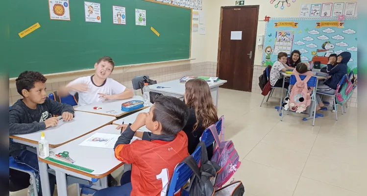 Veja os registros do amplo trabalho em sala de aula.