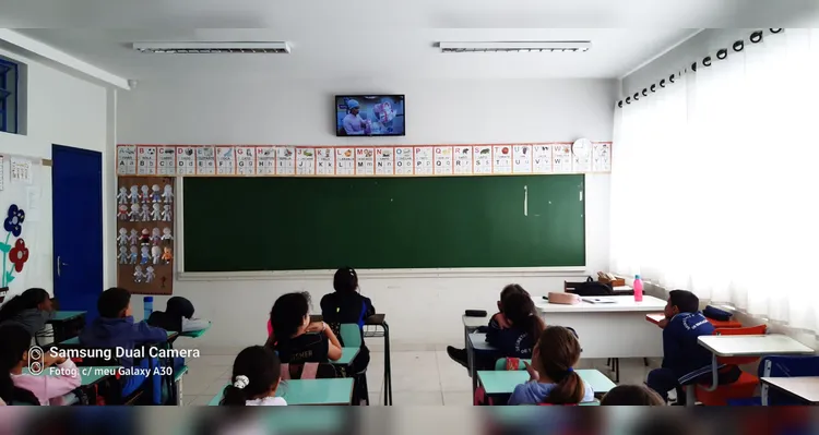 Trabalho contou com dois momentos importantes junto aos educandos.