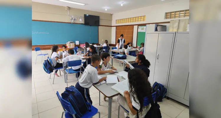 Trabalho coletivo foi grande marco da proposta em sala.