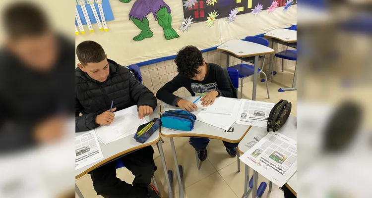 Educandos puderam imergir nos tópicos comunicacionais em sala de aula.