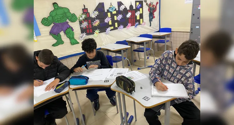 Educandos puderam imergir nos tópicos comunicacionais em sala de aula.