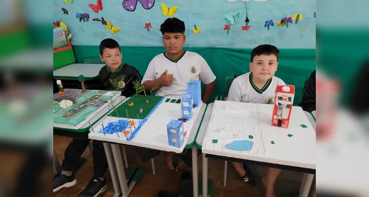 Veja como ficaram as maquetes produzidas pelos estudantes.