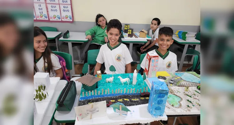 Veja como ficaram as maquetes produzidas pelos estudantes.