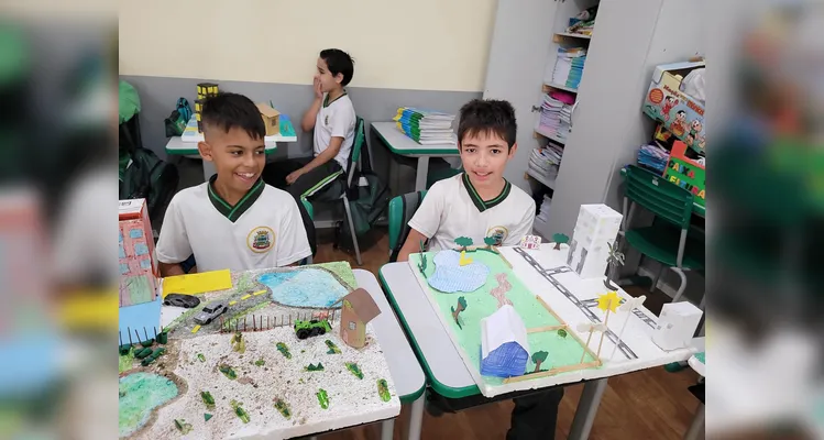 Veja como ficaram as maquetes produzidas pelos estudantes.