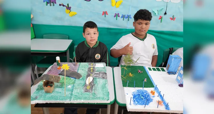 Veja como ficaram as maquetes produzidas pelos estudantes.