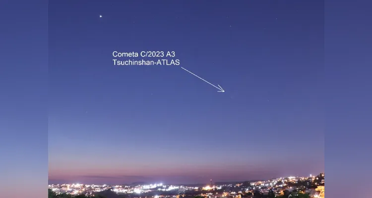 Cometa está visível no céu de Ponta Grossa; veja imagens