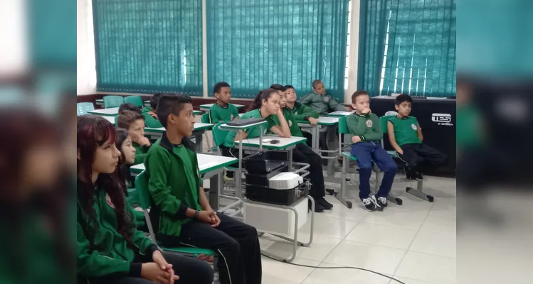 Educandos puderam absorver série de informações importantes em sala de aula.