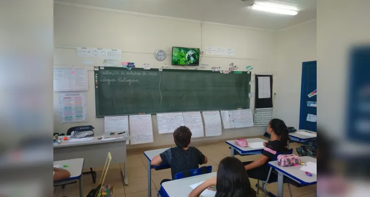 Confira os registros em sala de aula.