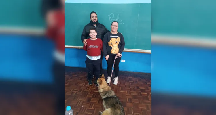 Confira os registros dos alunos com seus pets em sala e em casa.