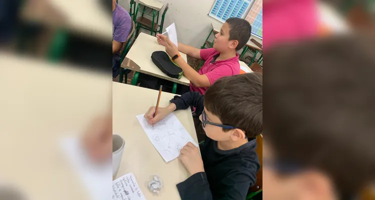 Educandos puderam realizar vários trabalhos em sala de aula de maneira dinâmica.