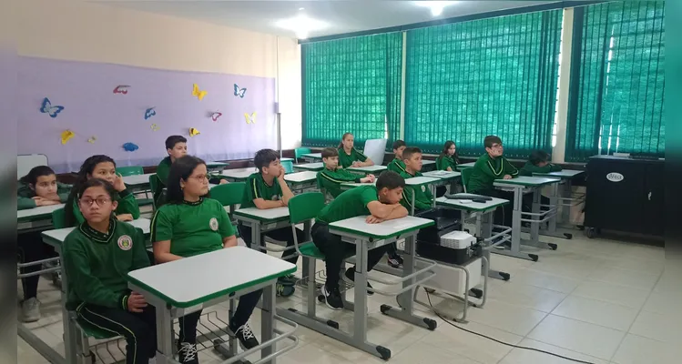 Educandos puderam ter vários momentos oportunos de aprendizado em sala de aula.