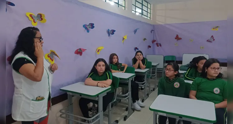 Educandos puderam ter vários momentos oportunos de aprendizado em sala de aula.