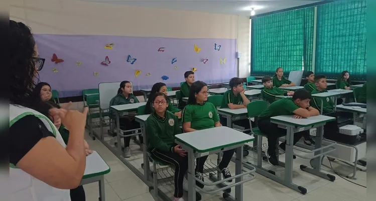 Educandos puderam ter vários momentos oportunos de aprendizado em sala de aula.