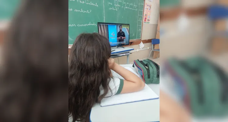 Veja os registros do trabalho em sala de aula.