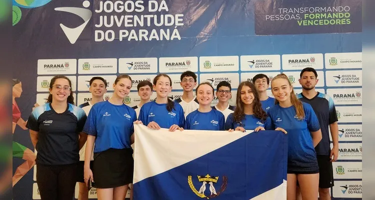 A equipe de Ponta Grossa garantiu duas medalhas no tênis de mesa.