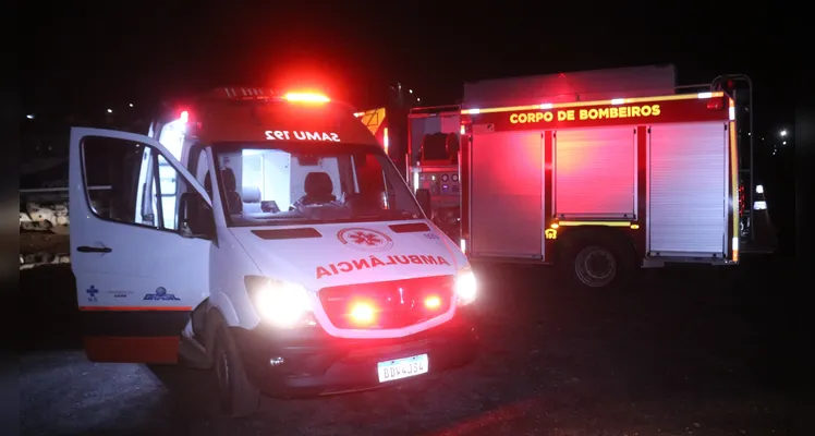 Trem tombou na região do bairro Neves, ao lado do residencial Lagoa Dourada