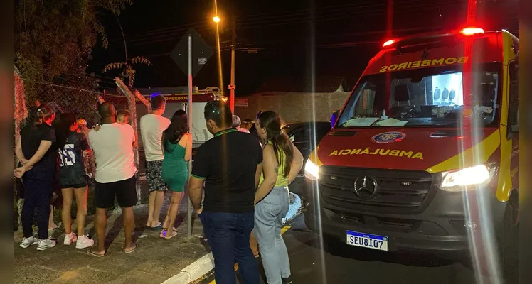 Acidente aconteceu na noite desse domingo, em Ponta Grossa