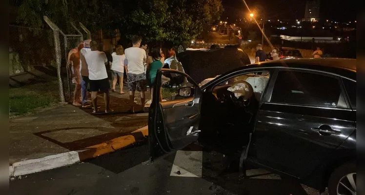 Acidente aconteceu na noite desse domingo, em Ponta Grossa