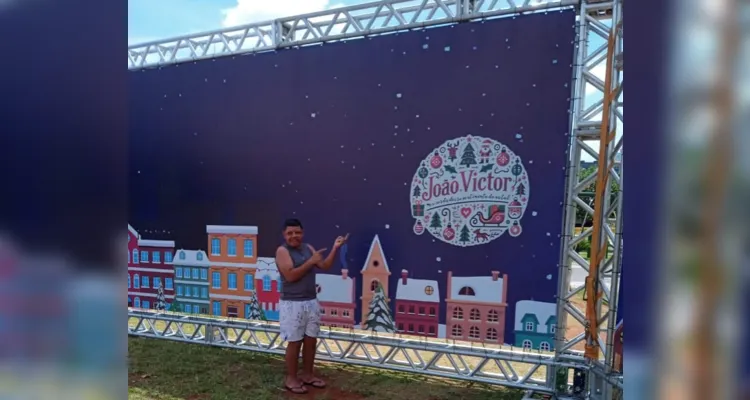 Jovem é homenageado no Parque Ambiental neste Natal em PG