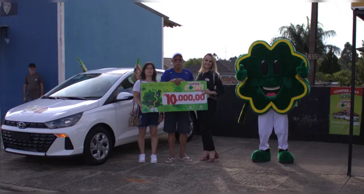 Prêmio principal, com um carro e mais R$ 10 mil foi sorteado para um morador de Ponta Grossa