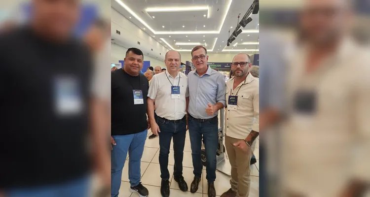 O deputado federal Ricardo Barros esteve com Rildo Leonardi.