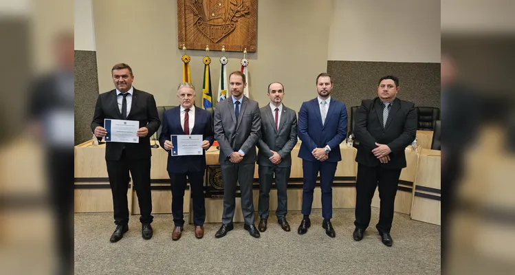 O prefeito eleito de Prudentópolis, Adelmo Klosowski (PSD), e seu vice, Juarez Antônio (PSD), foram diplomados.