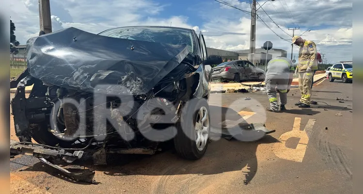 Veja imagens do acidente que deixou mulher gravemente ferida em PG