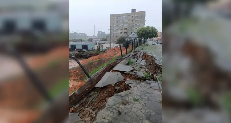 Quedas de muros estão entre as principais ocorrências.