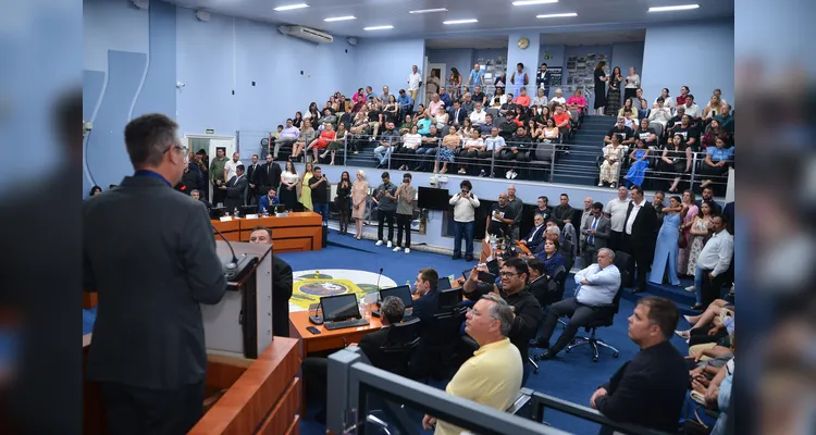 Julio Küller faz primeiro discurso como presidente da Câmara de Ponta Grossa |