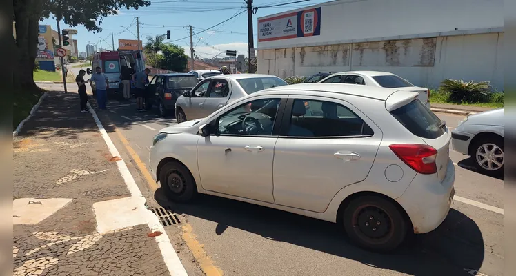 Ford Ka envolvido na colisão.