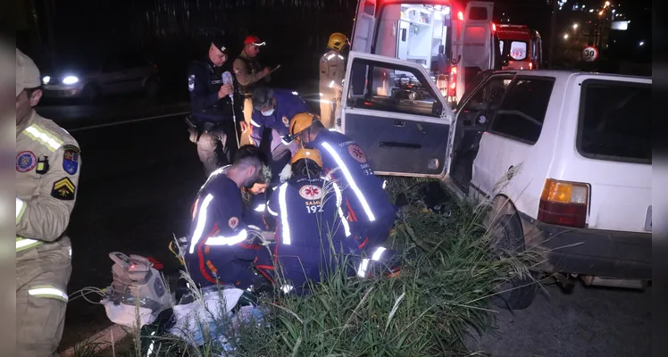 Homem morre em acidente de trânsito na Avenida Senador Flávio Carvalho Guimarães, em Ponta Grossa |